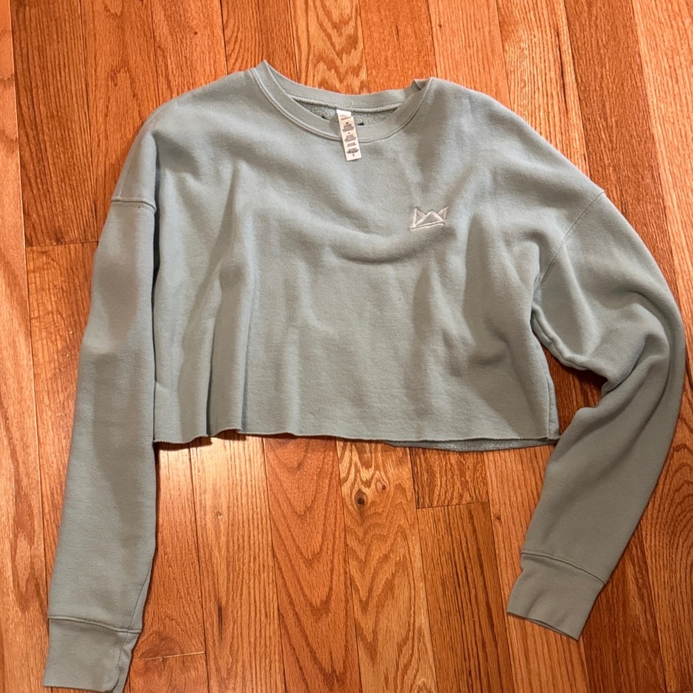 Royal change cropped sweatshirt